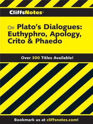 cover image of CliffsNotes on Plato's Dialogues